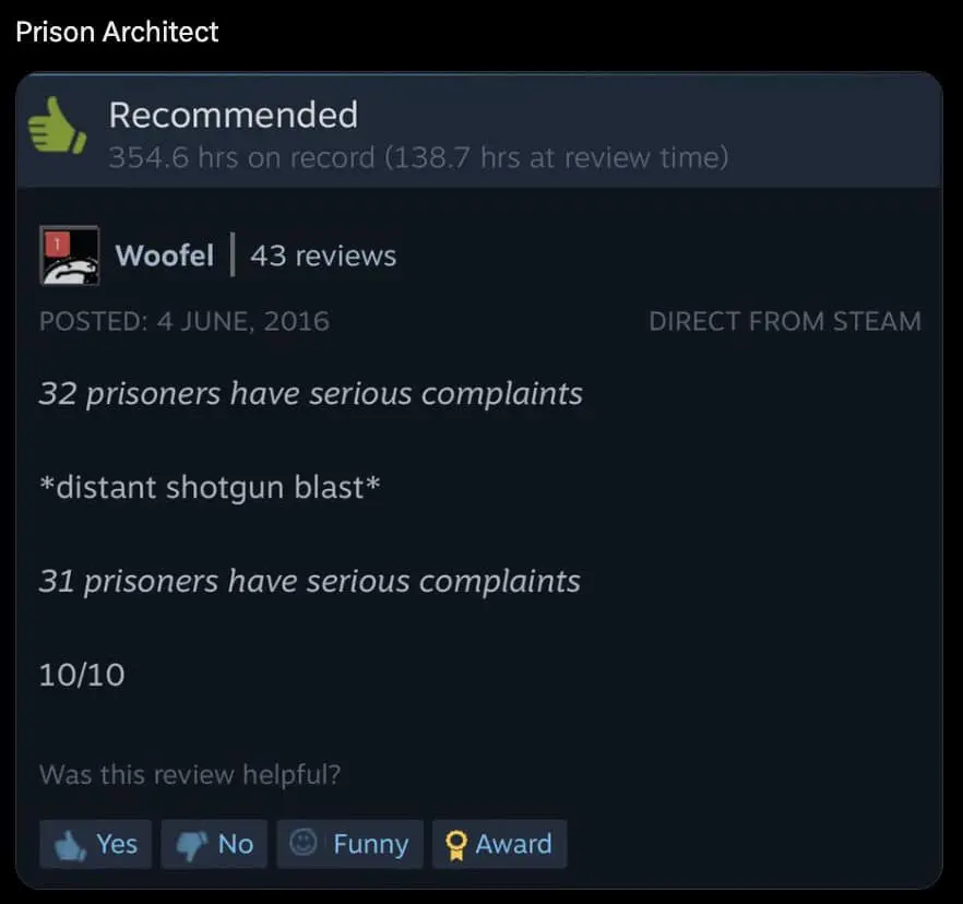 funny steam reviews, game reviews, humorous Steam reviews, gamer reviews, Steam humor, gaming jokes, video game humor, Steam comments, game reviews humor, witty Steam feedback