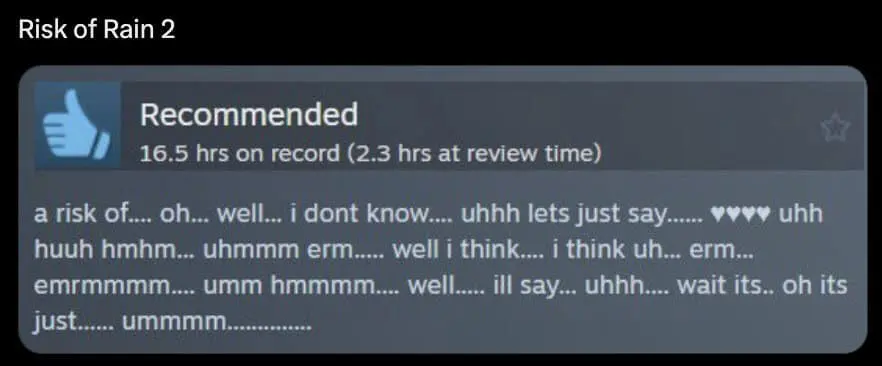 funny steam reviews, game reviews, humorous Steam reviews, gamer reviews, Steam humor, gaming jokes, video game humor, Steam comments, game reviews humor, witty Steam feedback