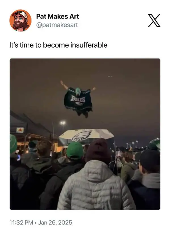 super bowl memes, funny super bowl tweets, super bowl tweets, eagles vs chiefs memes, eagles memes, chiefs memes, big game comedic bits, championship humor, NFL final jokes, pro football comedic lines, league meltdown references, eagles vs chiefs, bird vs arrow comedic banter, team rivalry jokes, football humor, gridiron comedic points, pigskin pun references
