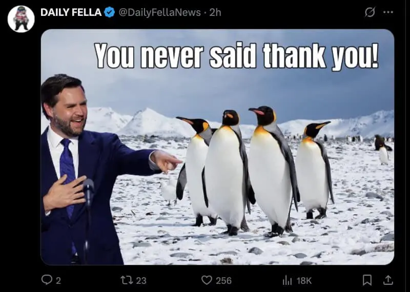 penguin tariff memes, trump tariff memes, funny tariff memes, Trump economic policy memes, penguin memes, trade war humor, customs comedy, economic jokes, Trump finance satire, tariff jokes, political economy memes