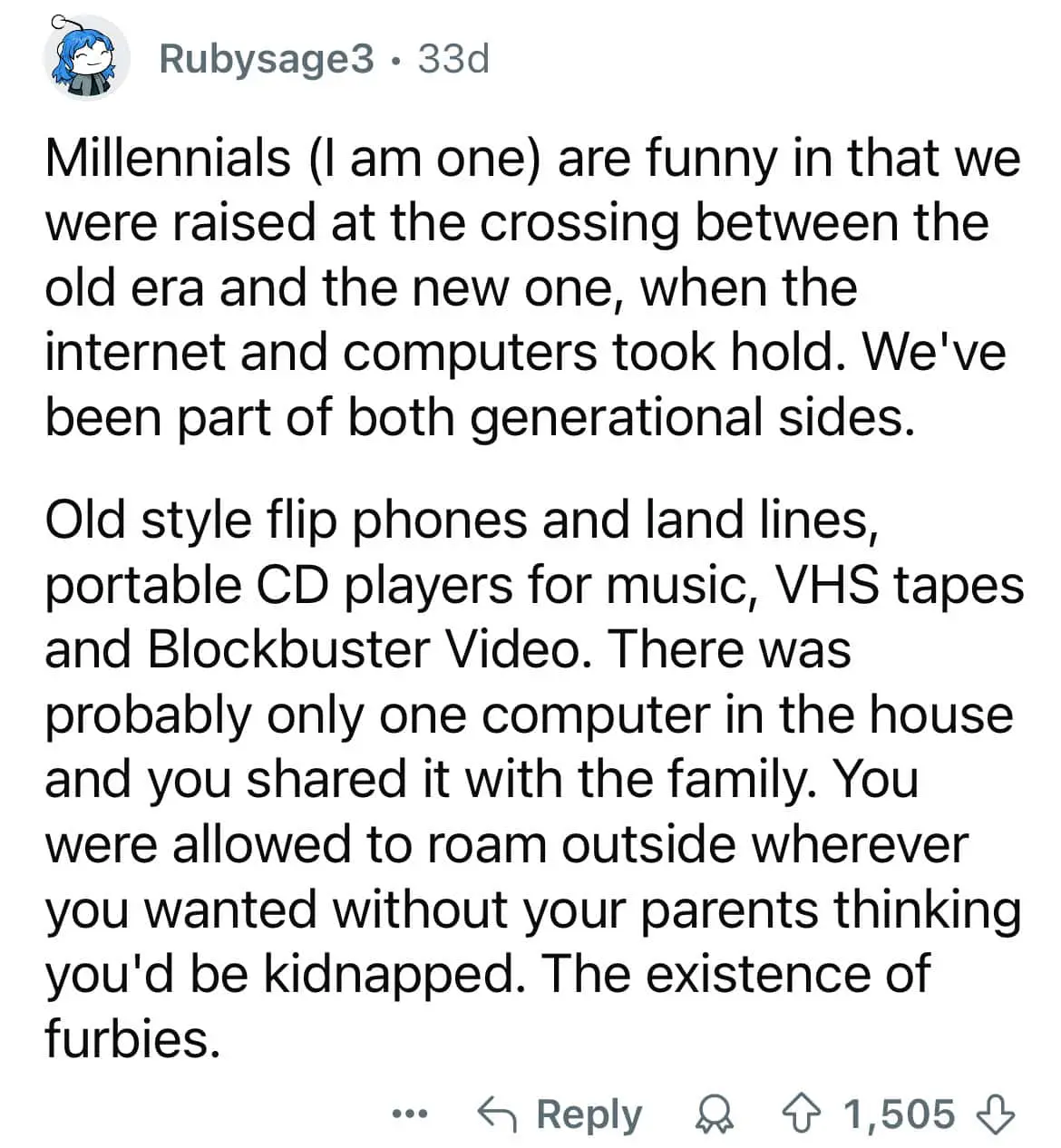 Millennial experience defining the generation as the bridge between analog and digital.