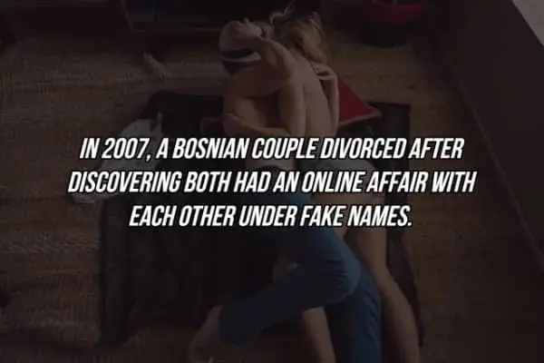 Ironic story of a Bosnian couple divorcing after unknowingly having an affair with each other.
