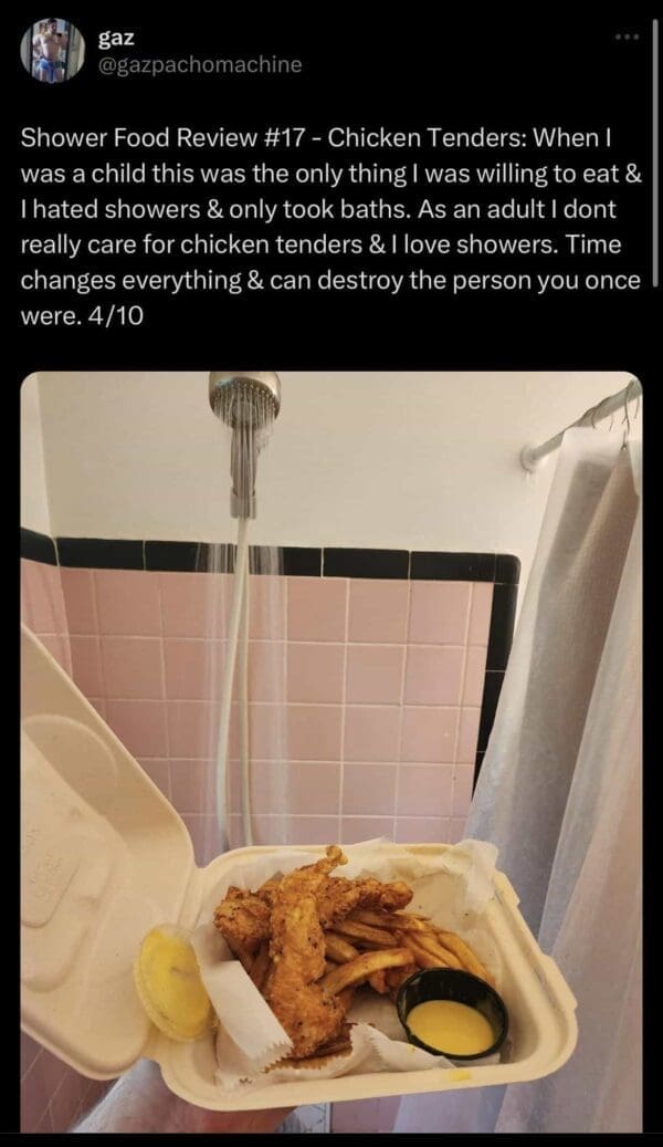 SHower Food Reviews Twitter User Has Some Hilarious Food Reviews That