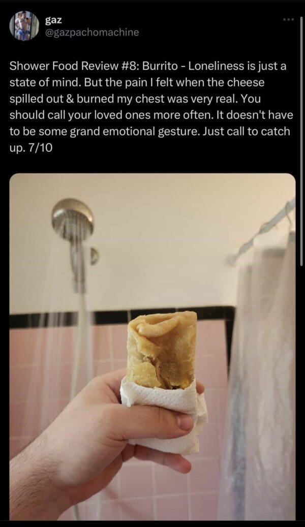 SHower Food Reviews Twitter User Has Some Hilarious Food Reviews That