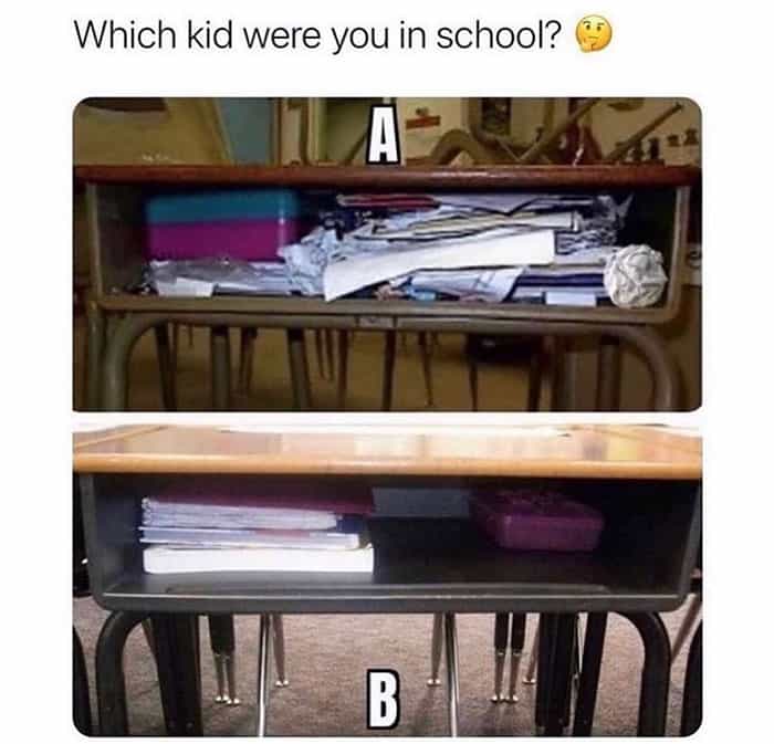 Which kid were you in school?