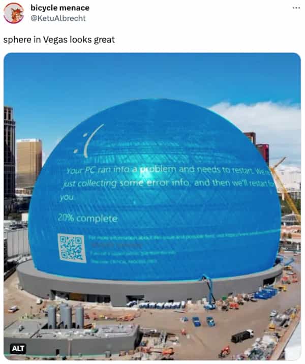 The Las Vegas Sphere Is Wild and the Memes Are Even Wilder (25 Sphere ...