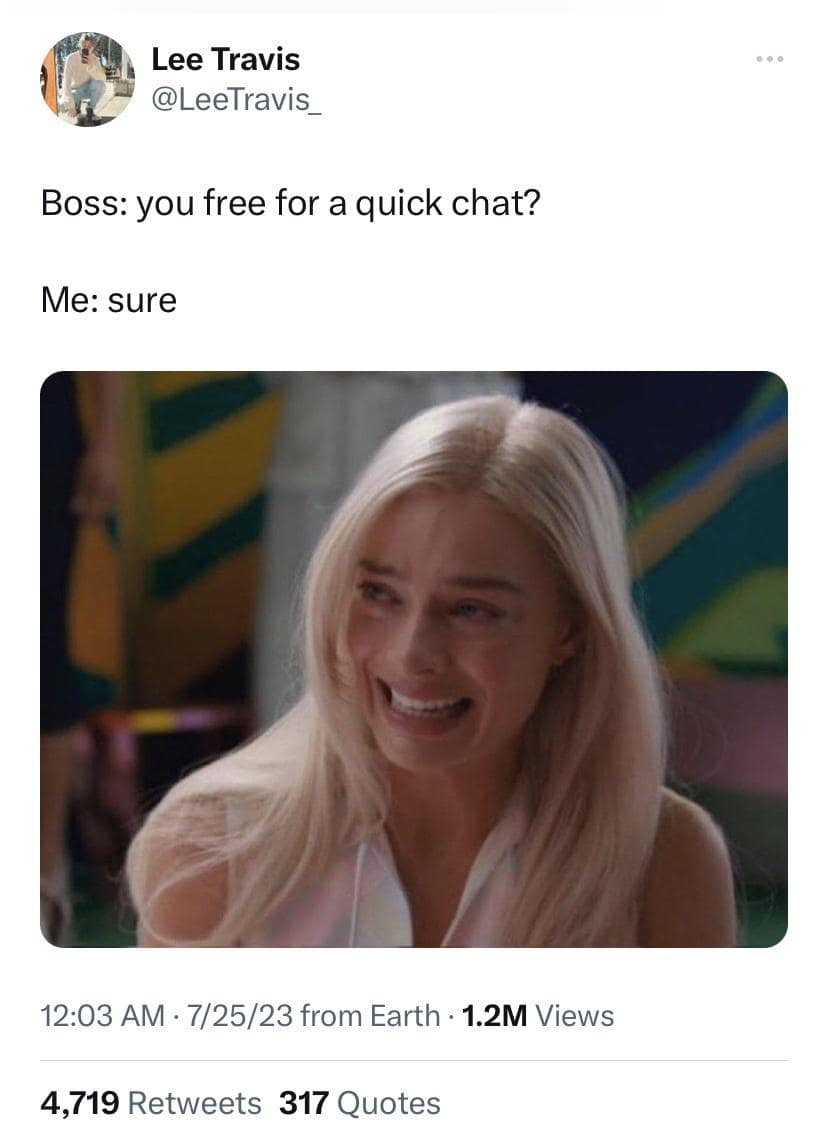 freedom from work meme