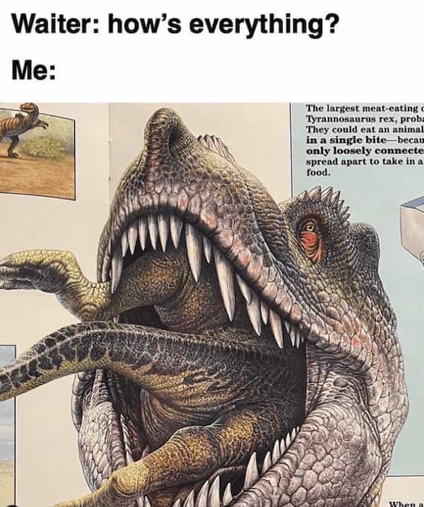 funny t rex memes