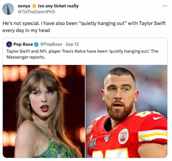 The funniest Taylor Swift and Travis Kelce dating memes because the