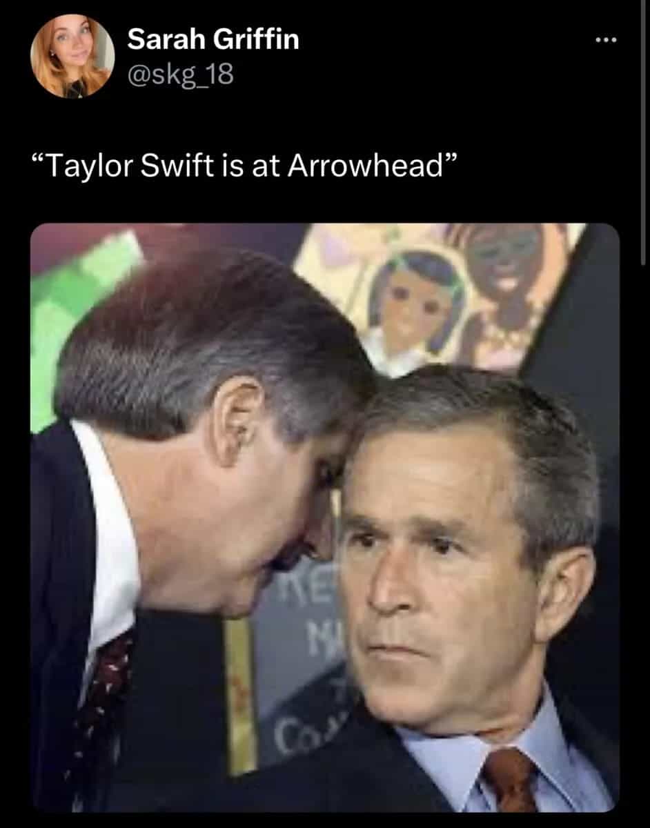 "Taylor Swift is at Arrowhead"