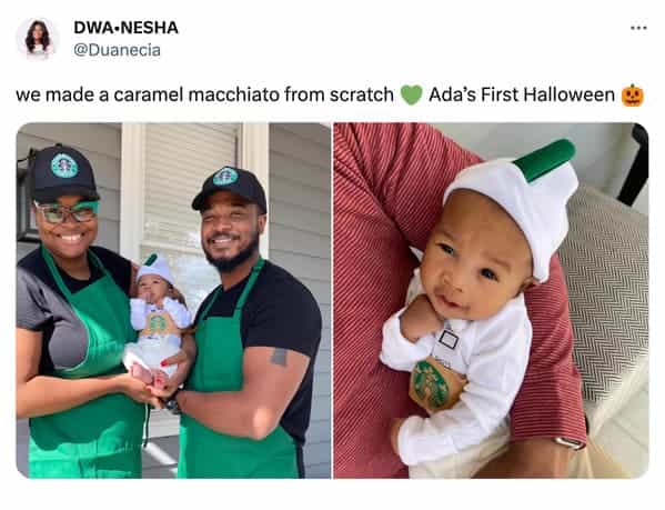 funny kids halloween costumes Starbuck Frappuccino