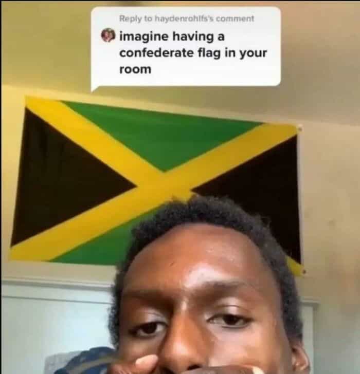 geography fails imagine having a confederate flag in your room
