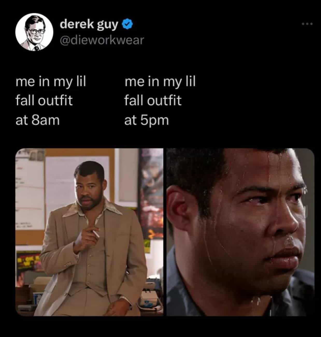 meme dump me in my lil fall outfit at 8am me in my lil fall outfit at 5pm