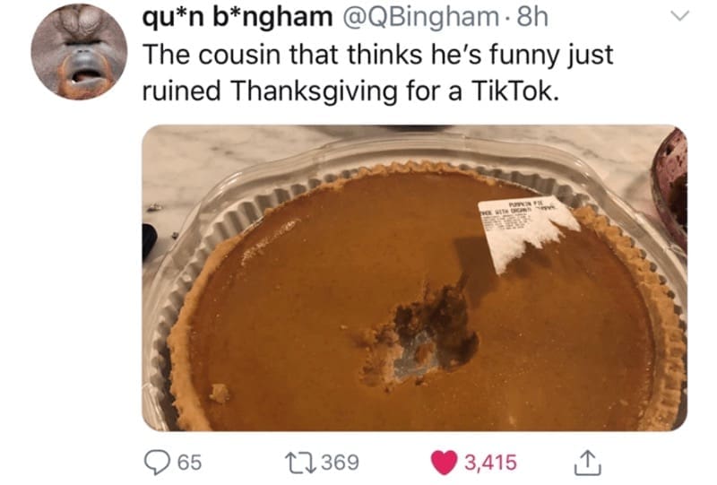 bad thanksgiving food