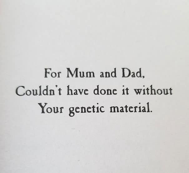 funny book dedications
