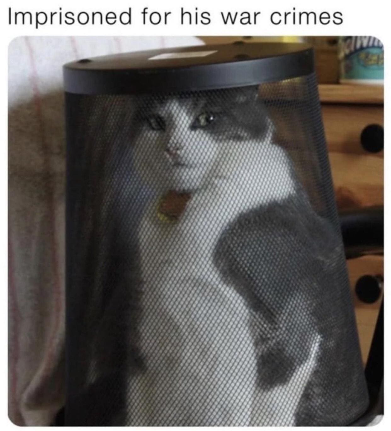 funny pictures Imprisoned for his war crimes