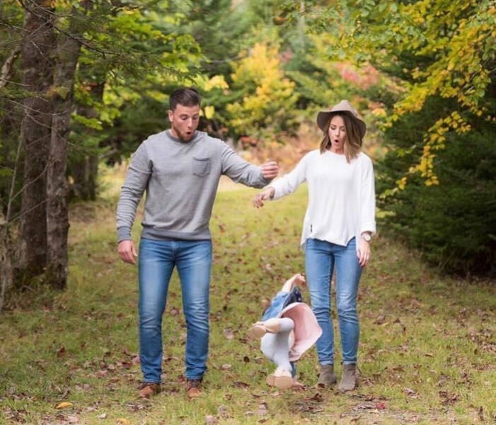 Awkward family photos dropped baby