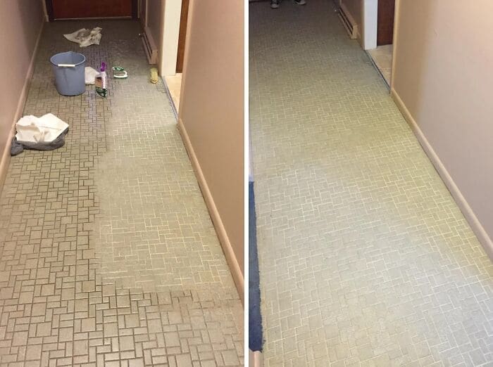 Before and After Cleaning Pics flooring