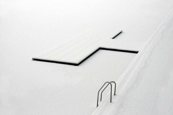 Cool minimalist designs snow on dock