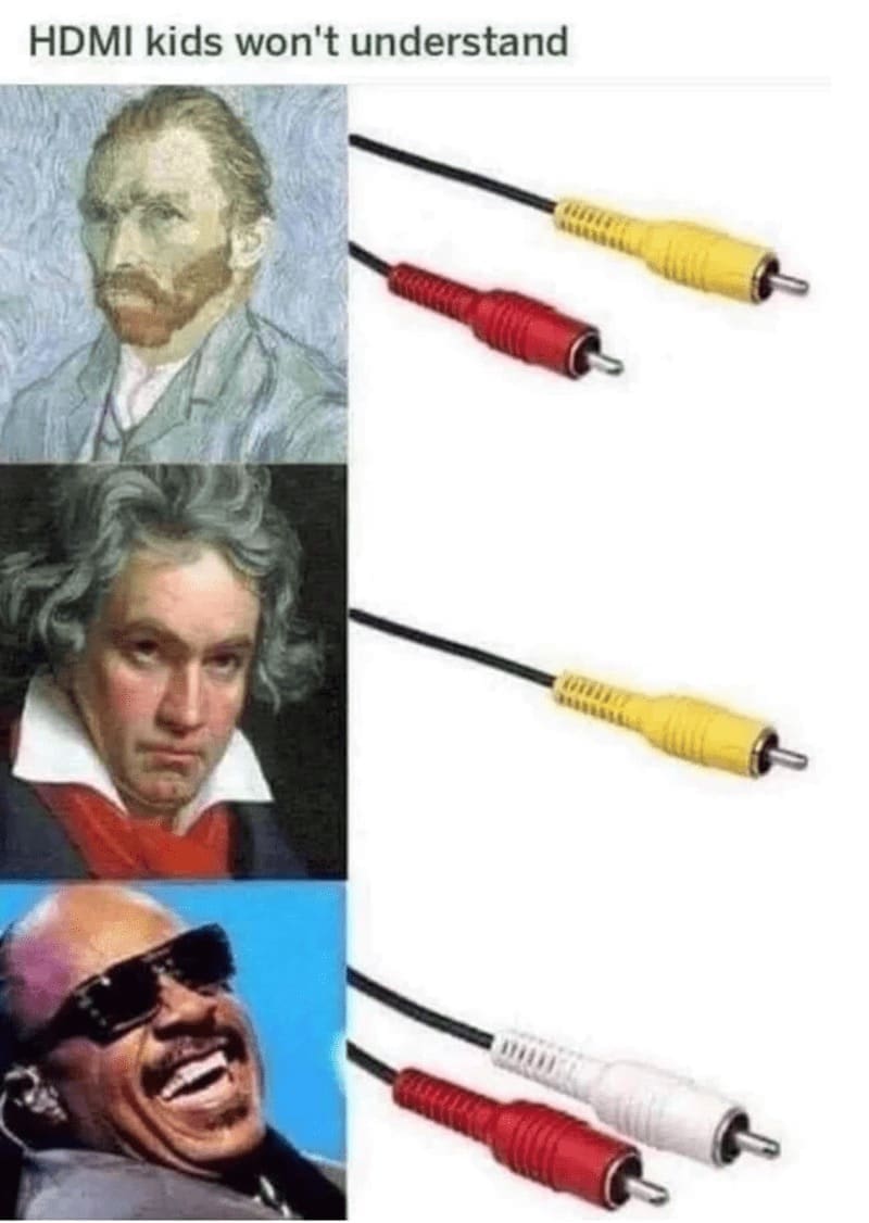 Retro gaming memes HDMI kids won't understand