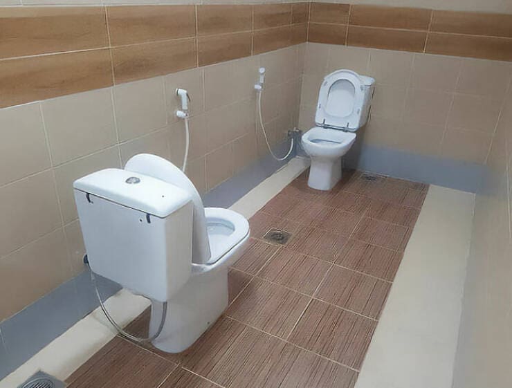 Weirdest Toilets toilets facing each other