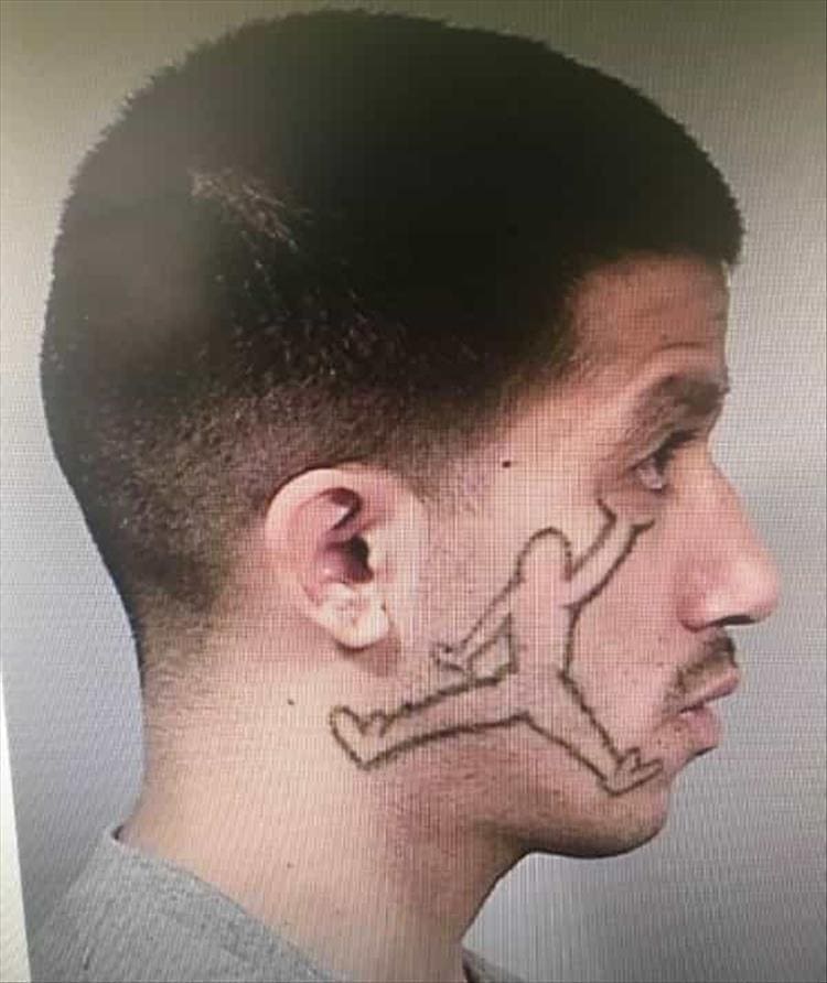 Bad tattoos jump man eyeball