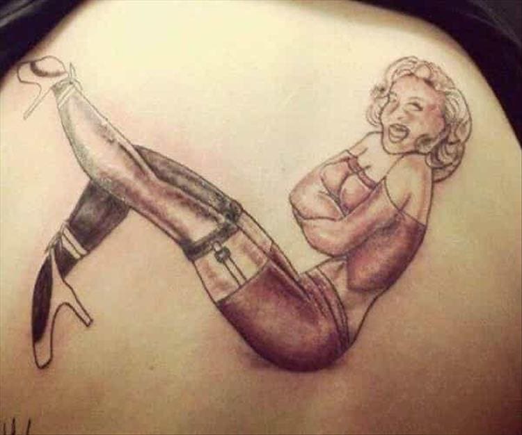 Bad tattoos pin up