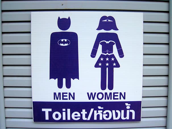 funny bathroom signs, witty toilet signs