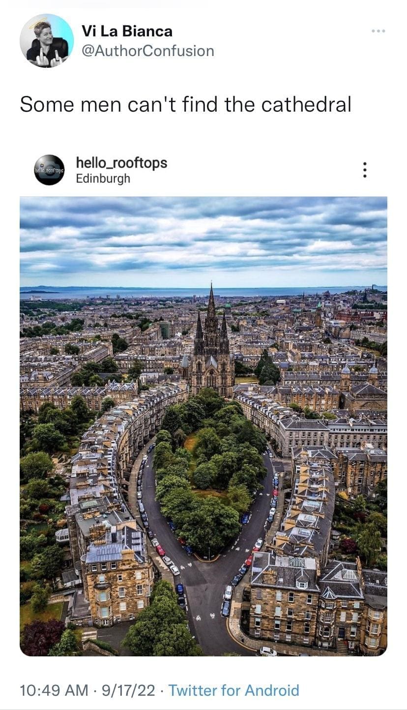 funny memes Some men can't find the cathedral