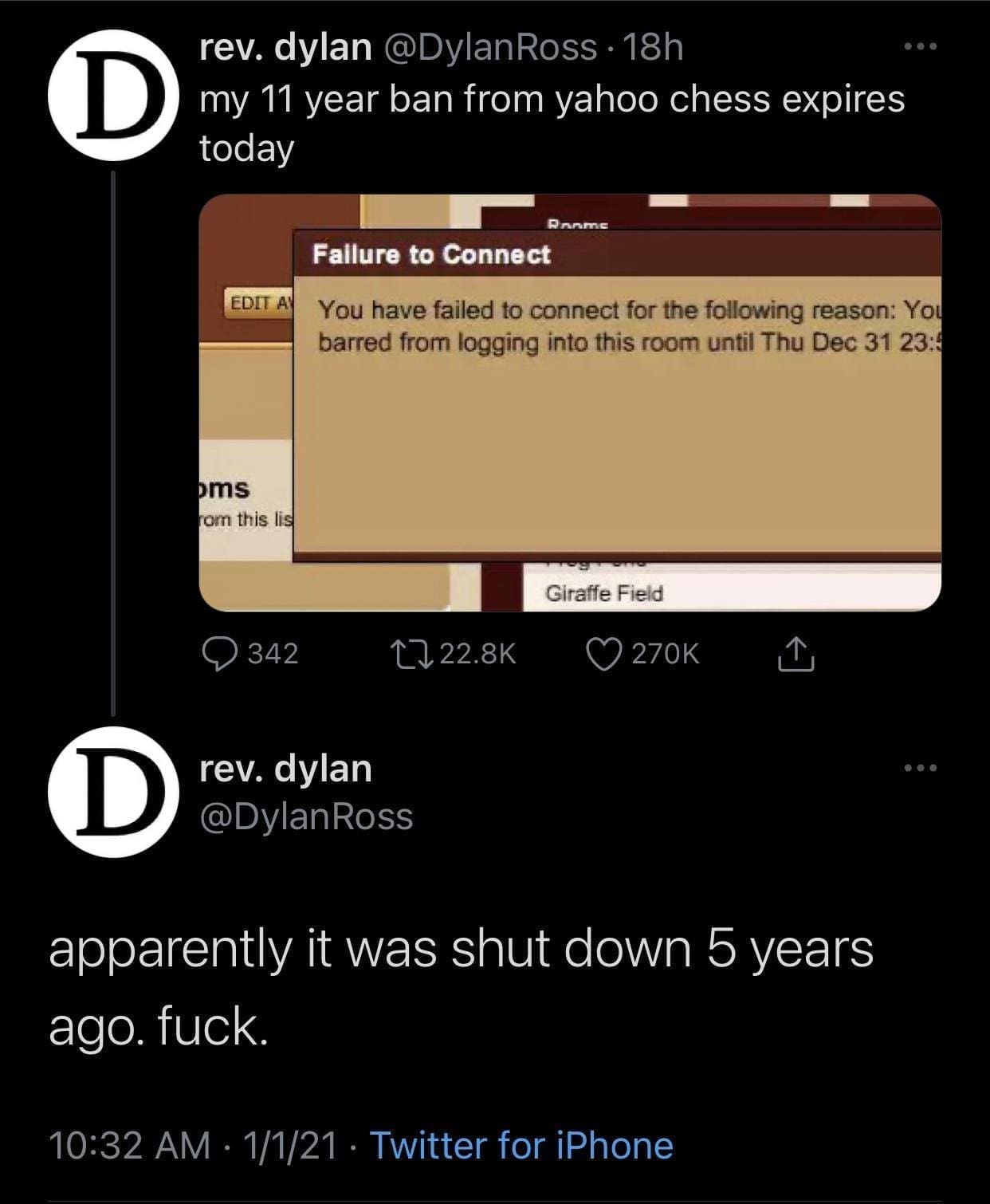 funny memes my 11 year ban from yahoo chess expires today apparently it was shut down 5 years ago.