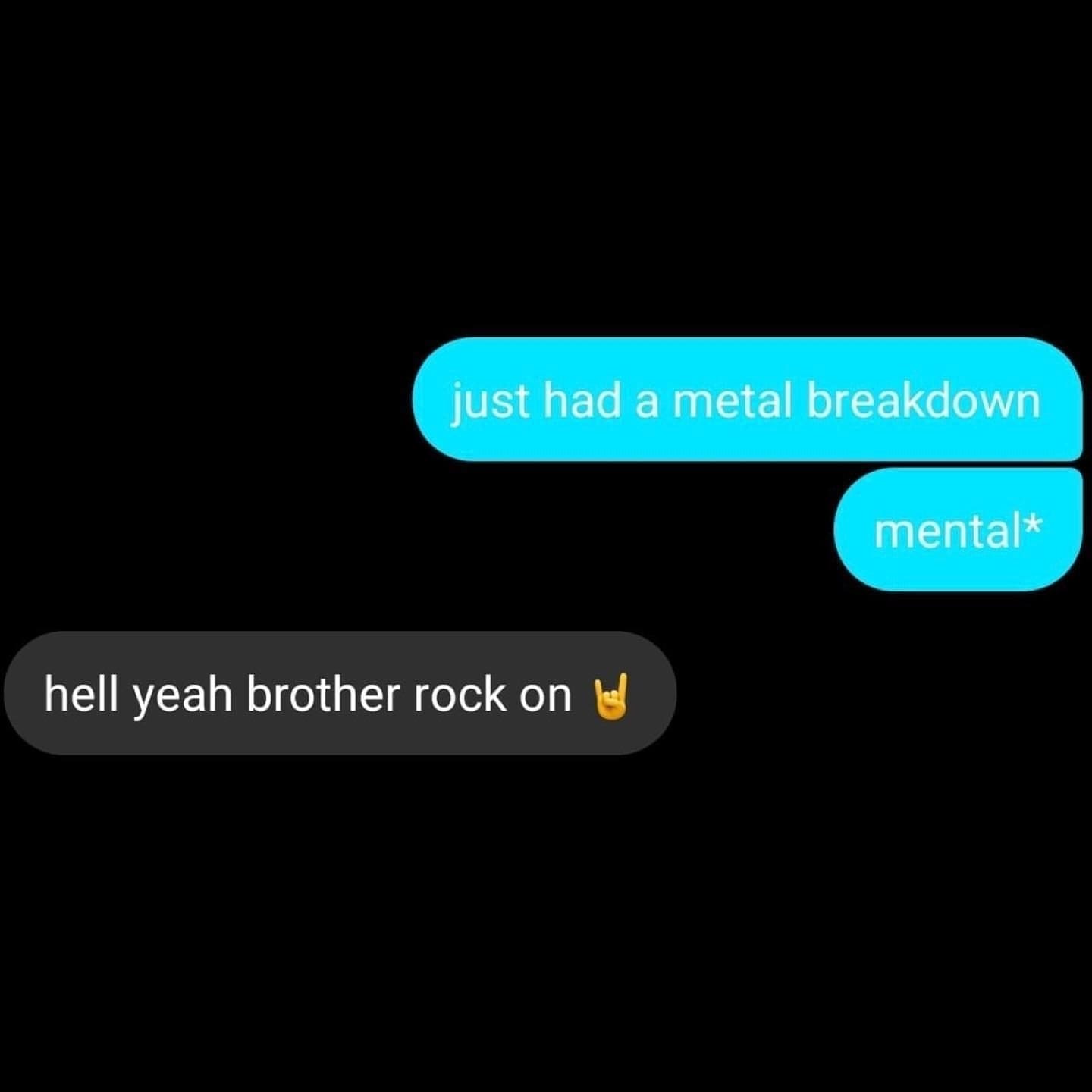 funny memes just had a metal breakdown mental* hell yeah brother rock on