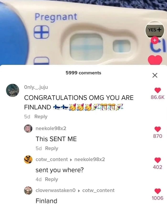 funny memes CONGRATULATIONS OMG YOU ARE FINLAND