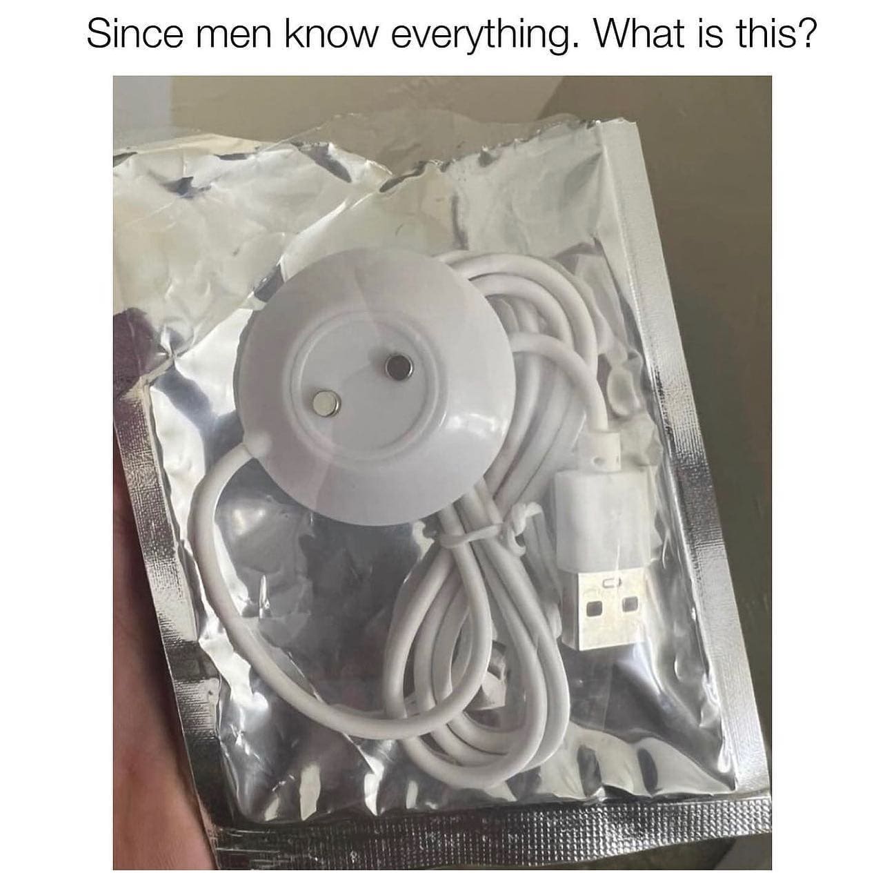 funny pics Since men know everything. What is this?