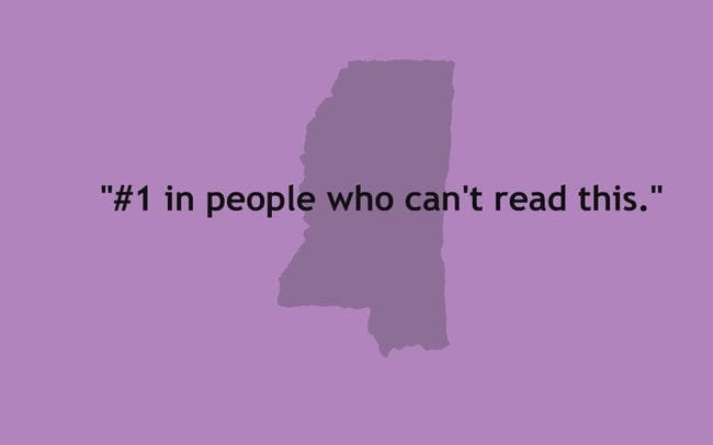"#1 in people who can't read this."