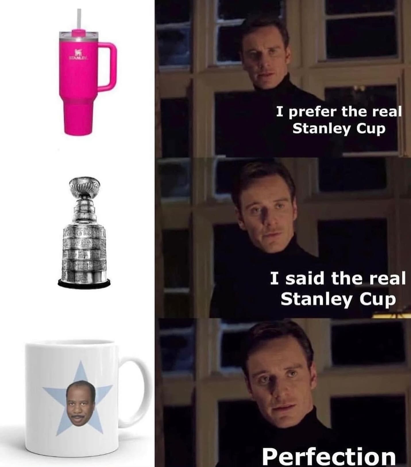 Stanley Tumblr Cup Mug Memes I prefer the real Stanley Cup I said the real Stanley Cup Perfection