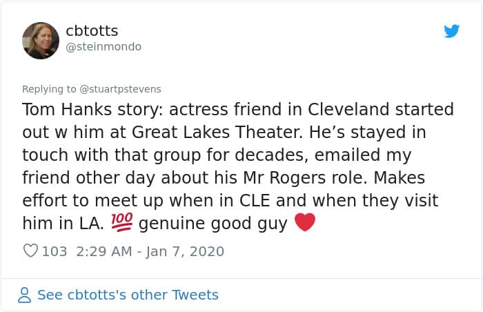 Tom hanks stories, wholesome content