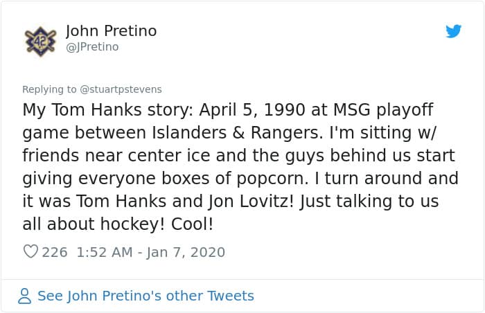 Tom hanks stories, wholesome content