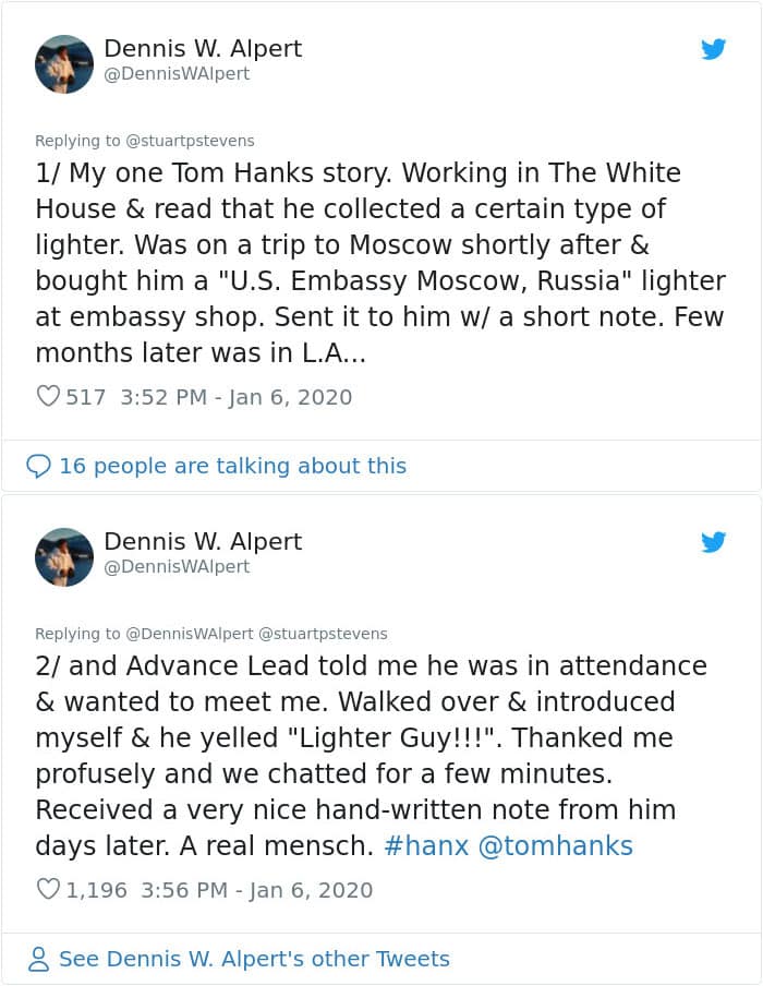 Tom hanks stories, wholesome content