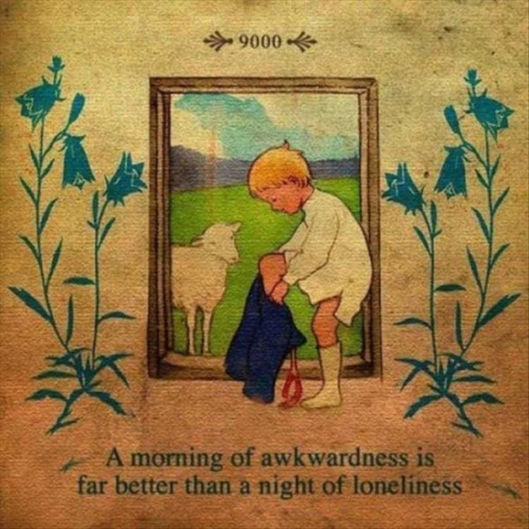 Weird kid books A morning of awkwardness is far better than a night of loneliness