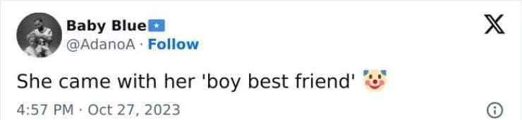 She came with her 'boy best friend'