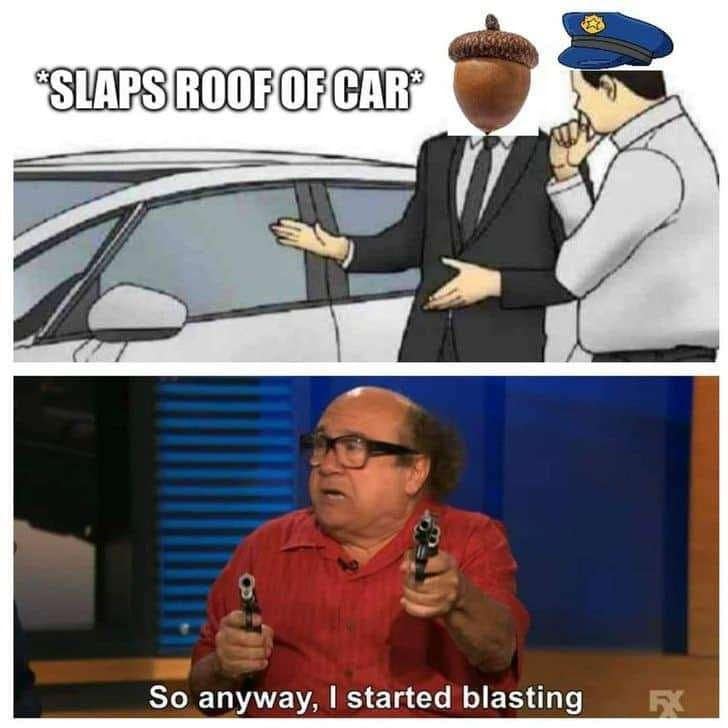 acorn cop memes, recent incident jokes, internet humor, current events memes, nutty police memes, humorous news gags, meme-worthy headlines