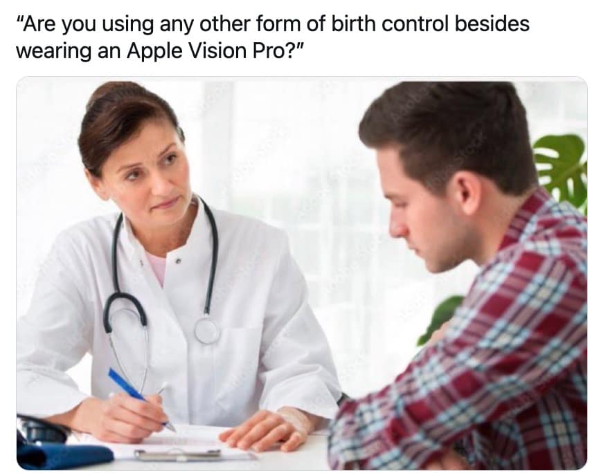 apple vision pro memes, apple vision pro, VR goggles, AI goggles
