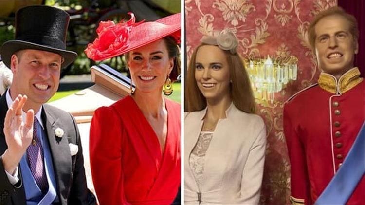 prince William and Kate bad wax figure
