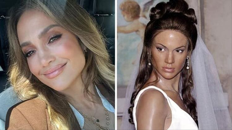 Jennifer lopez bad wax figure