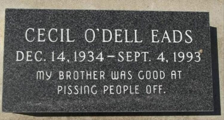 funny epitaphs, funny headstones