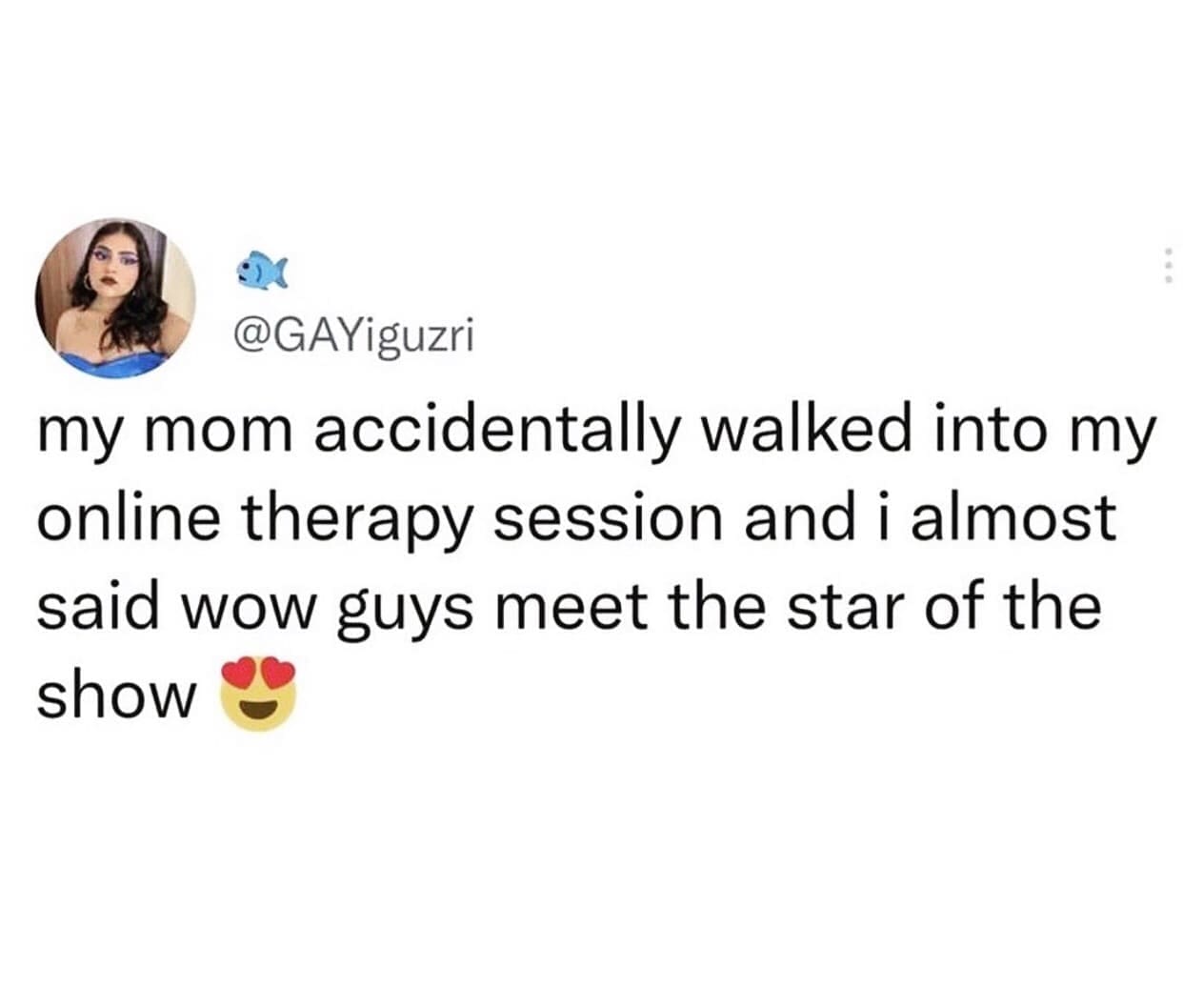 funny memes my mom accidentally walked into my online therapy session and i almost said wow guys meet the star of the show