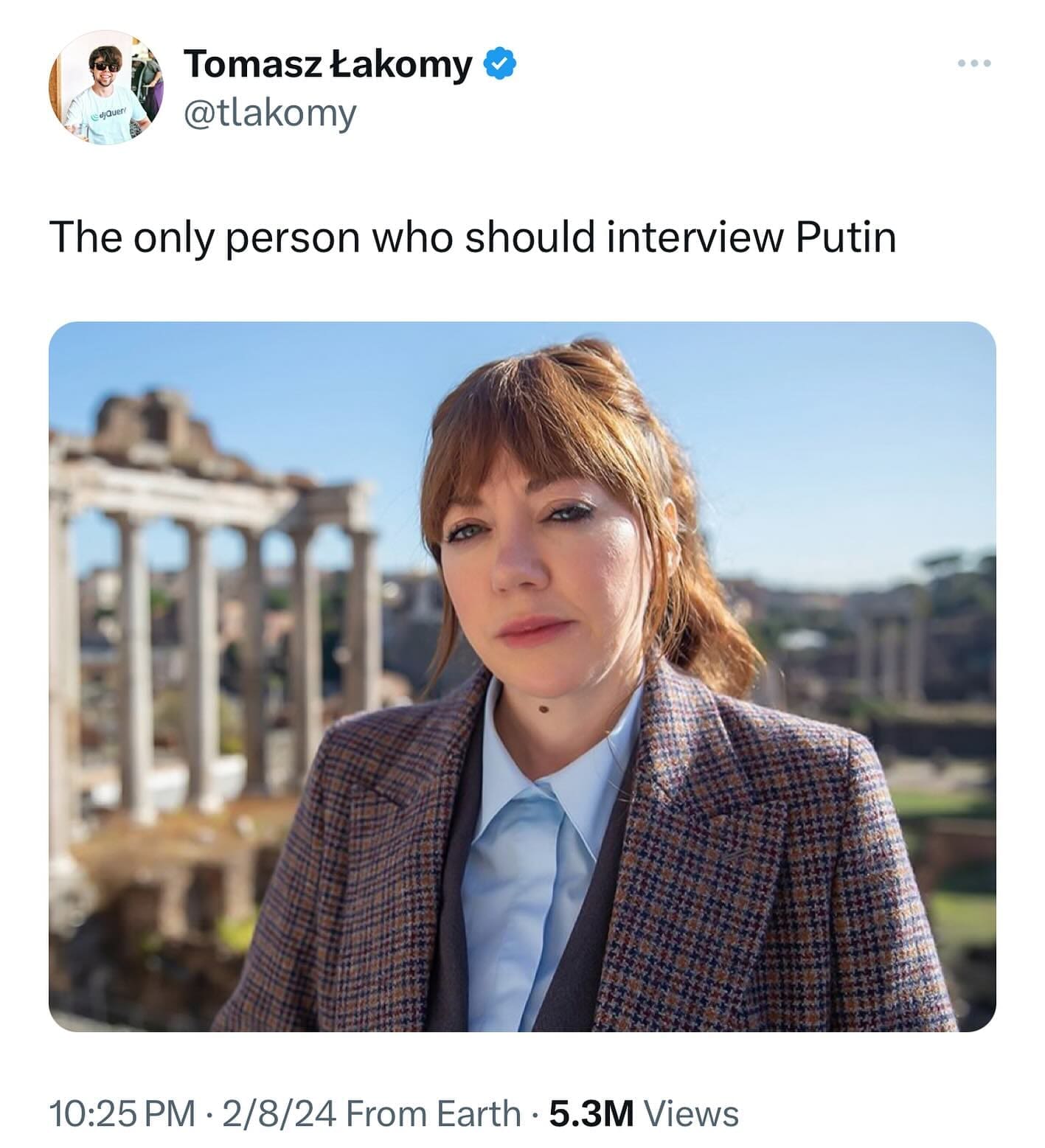 funny pics The only person who should interview Putin