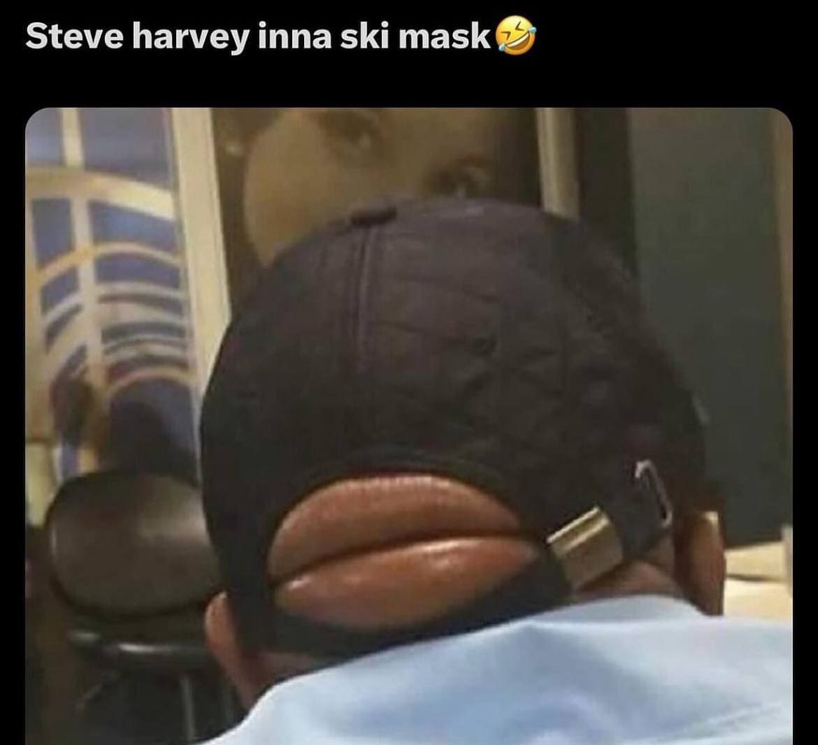 funny memes Steve harvey inna ski mask