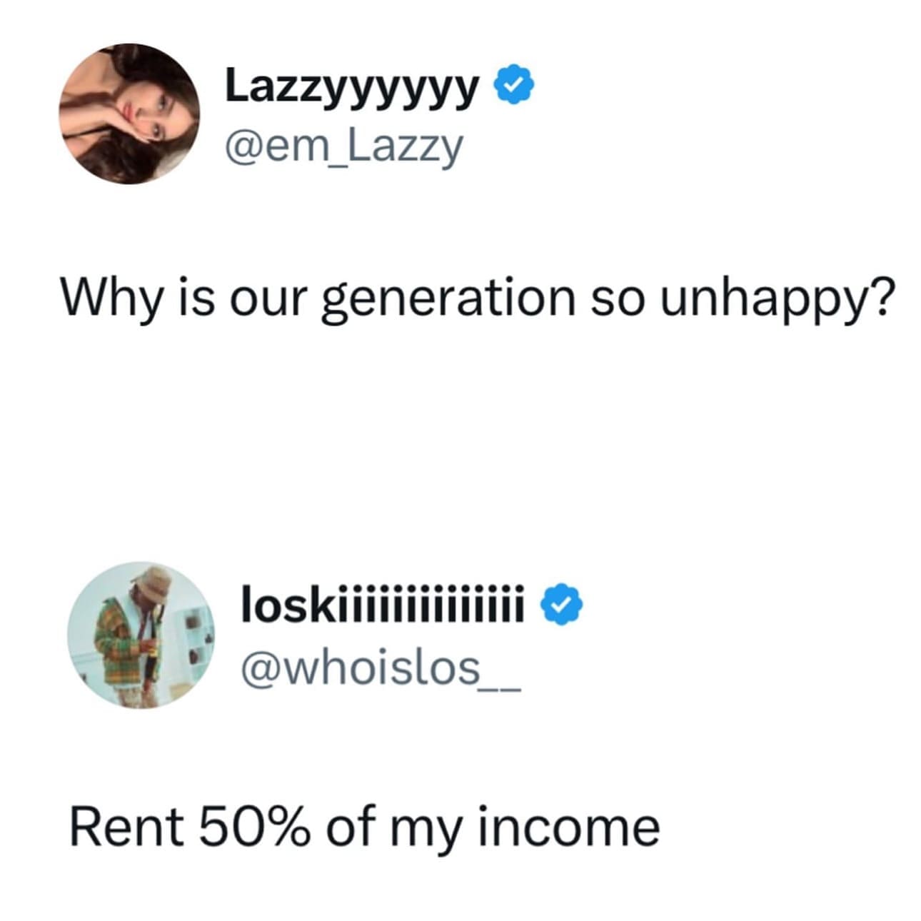 funny pics Why is our generation so unhappy? Rent 50% of my income