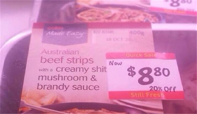 funny sticker placement, price tag mishaps